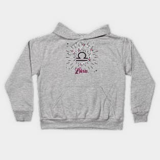 Libra Astrology sign design Kids Hoodie